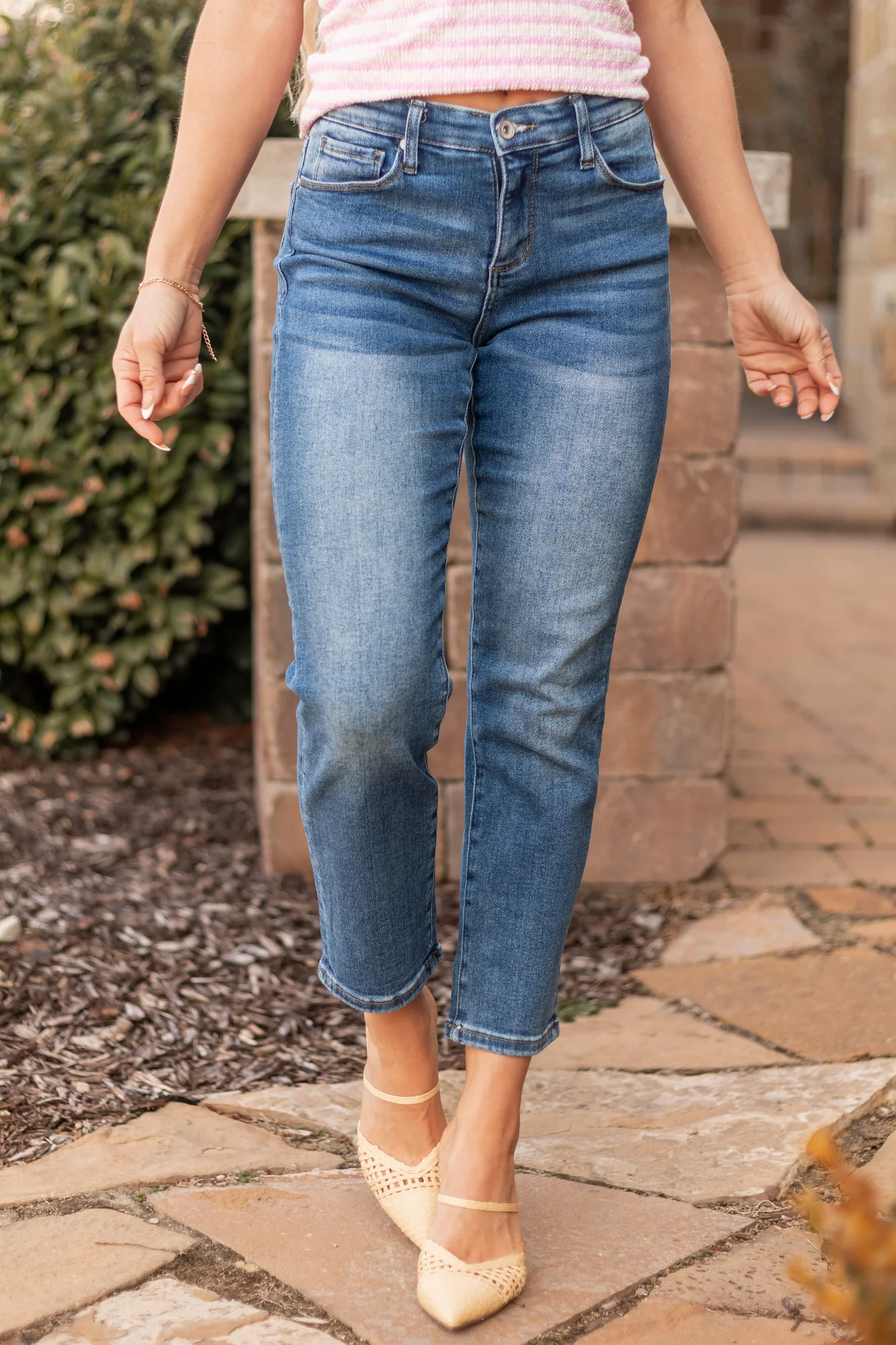 Slim Straight Stretchy Jeans with Tummy Control - Medium
