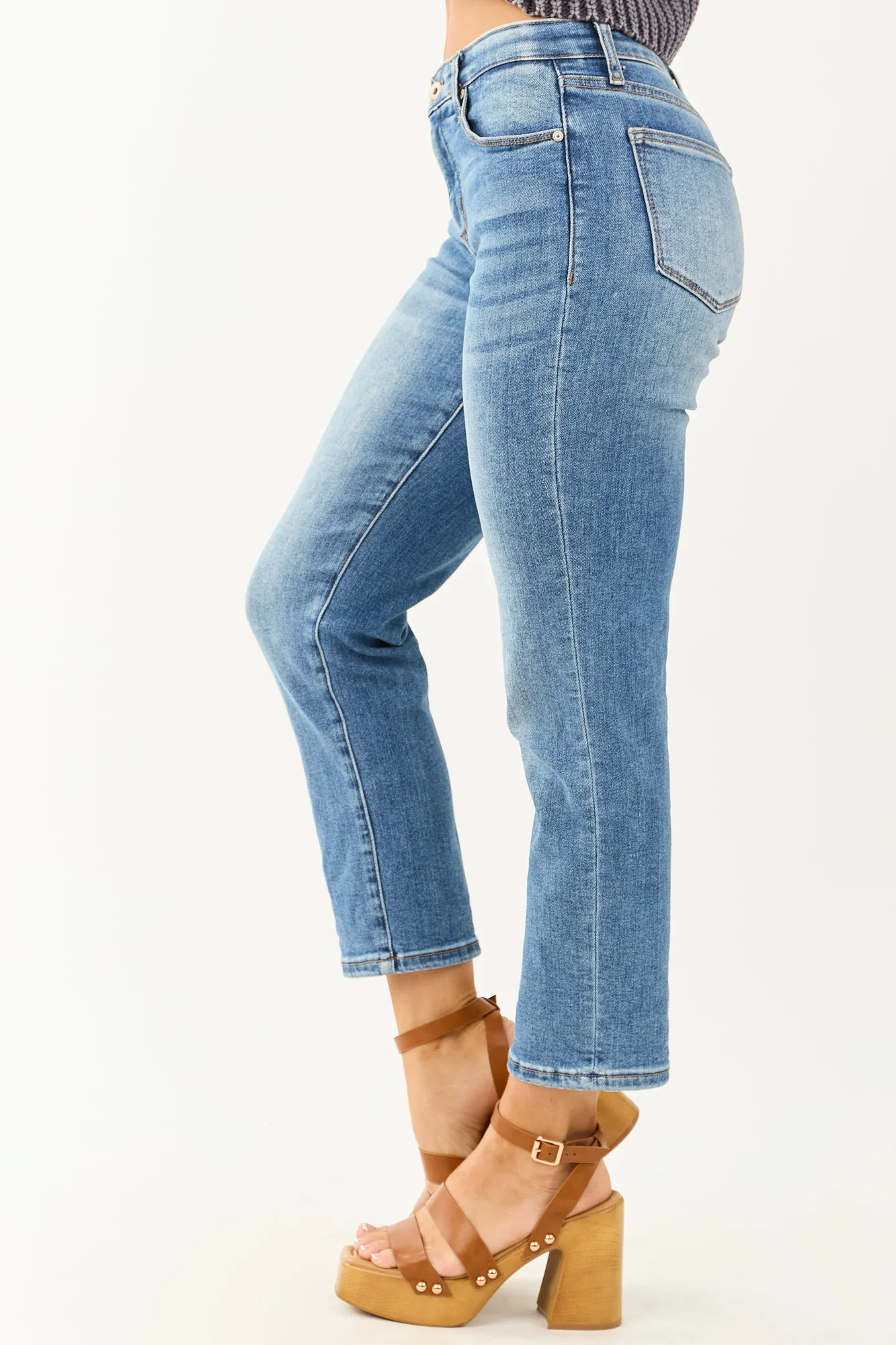 Slim Straight Stretchy Jeans with Tummy Control - Medium