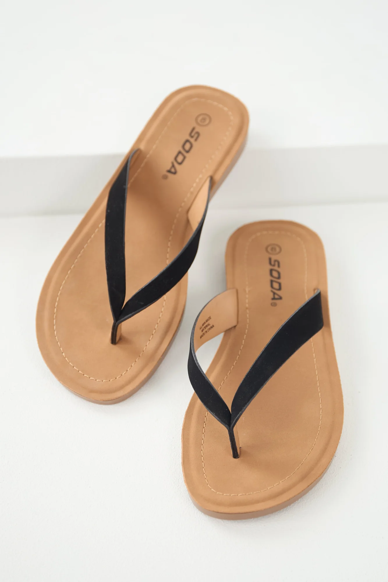 Brown Strap Thong Sandals - Elegant Summer Footwear