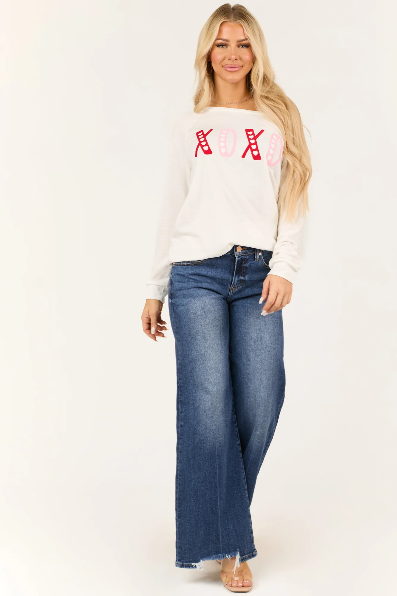 Cherry Blush Raglan Sleeve Pullover Top