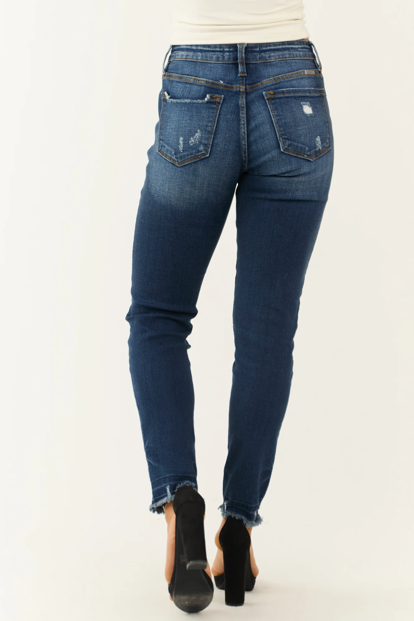 Dark Wash High Rise Skinny Jeans