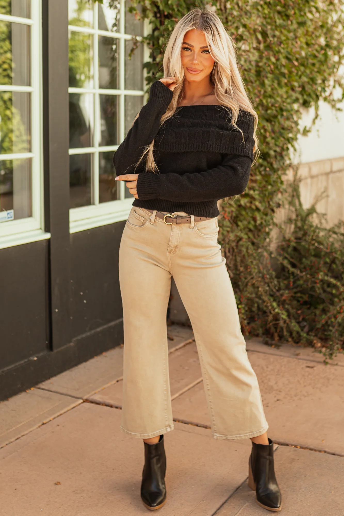 High Rise Wide Leg Denim Jeans for Women