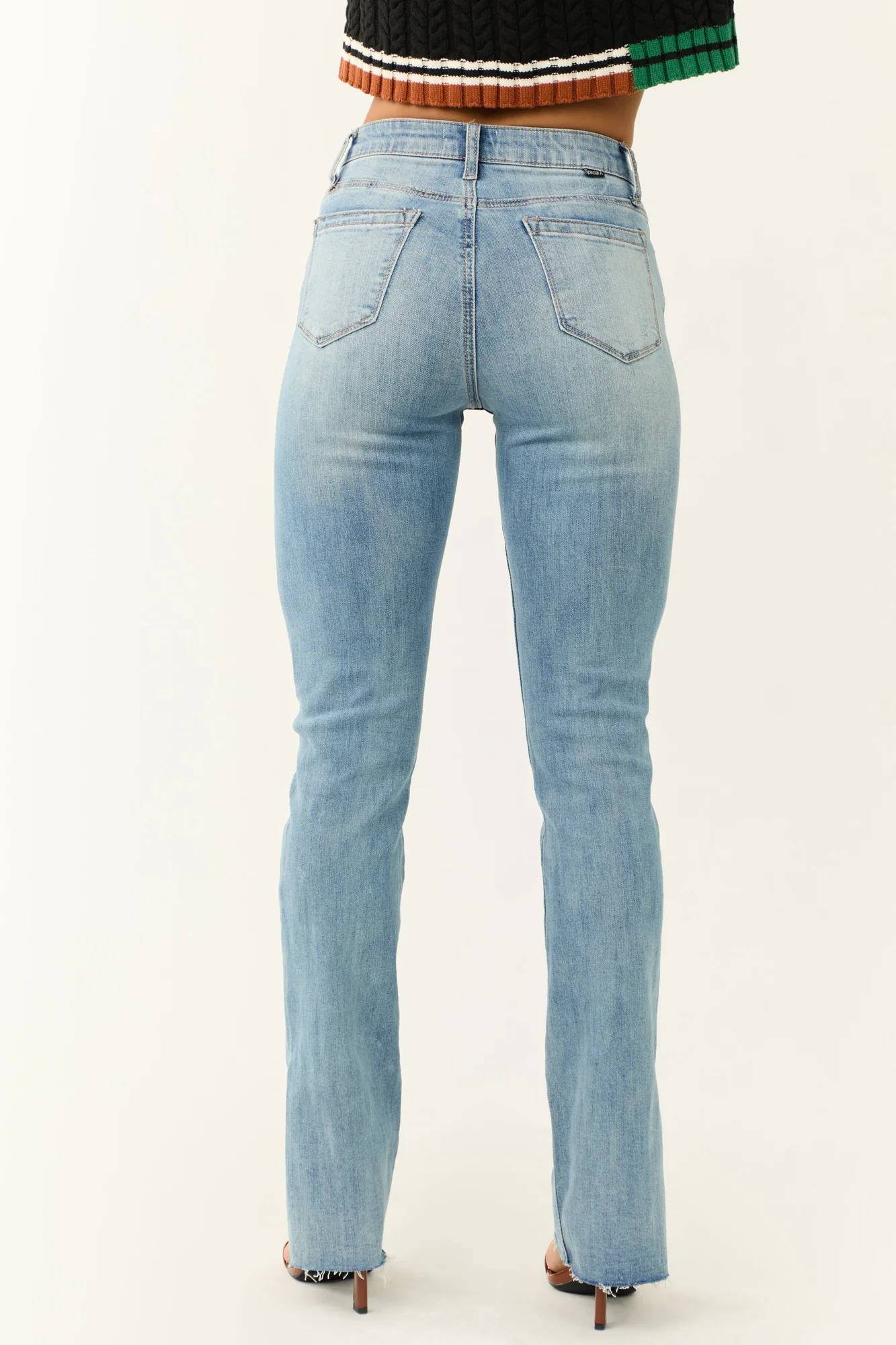 Slim Bootcut Medium Wash Jeans with Tummy Control