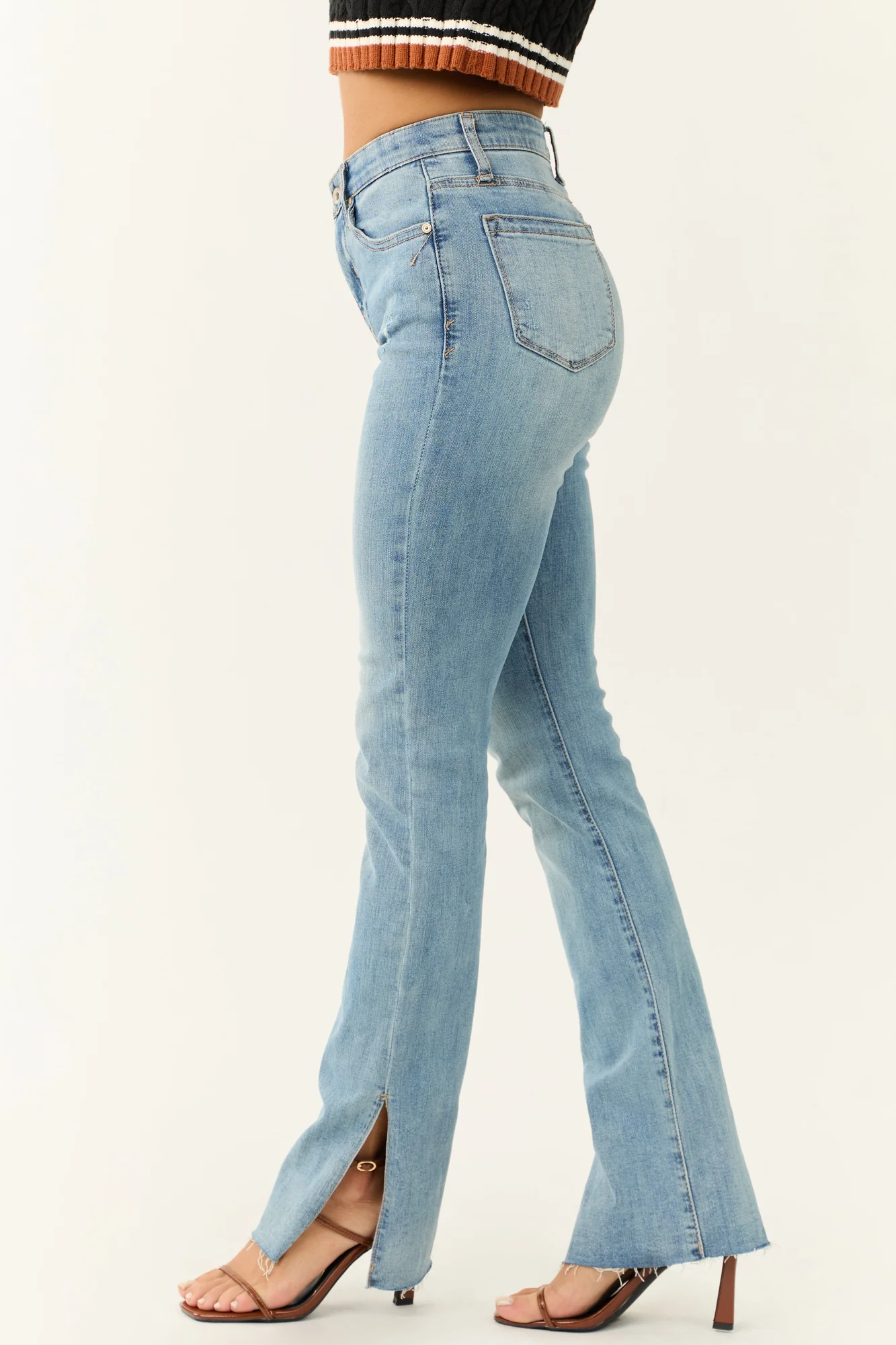 Slim Bootcut Medium Wash Jeans with Tummy Control
