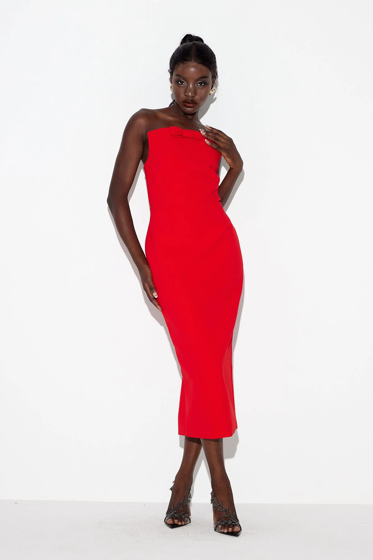 Red Strapless Maxi Dress - Elegant and Stylish Choice