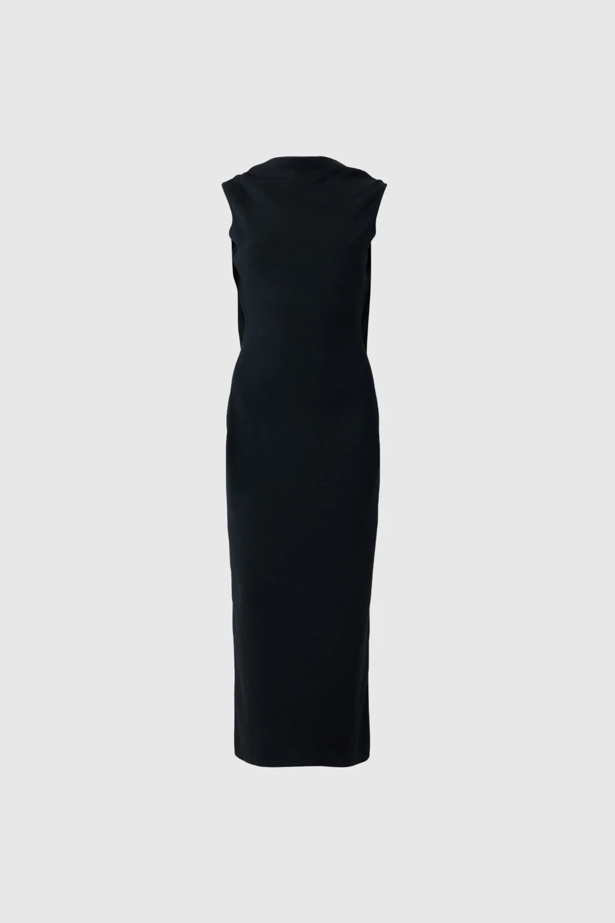 Elegant Embellished Black Midi Dress