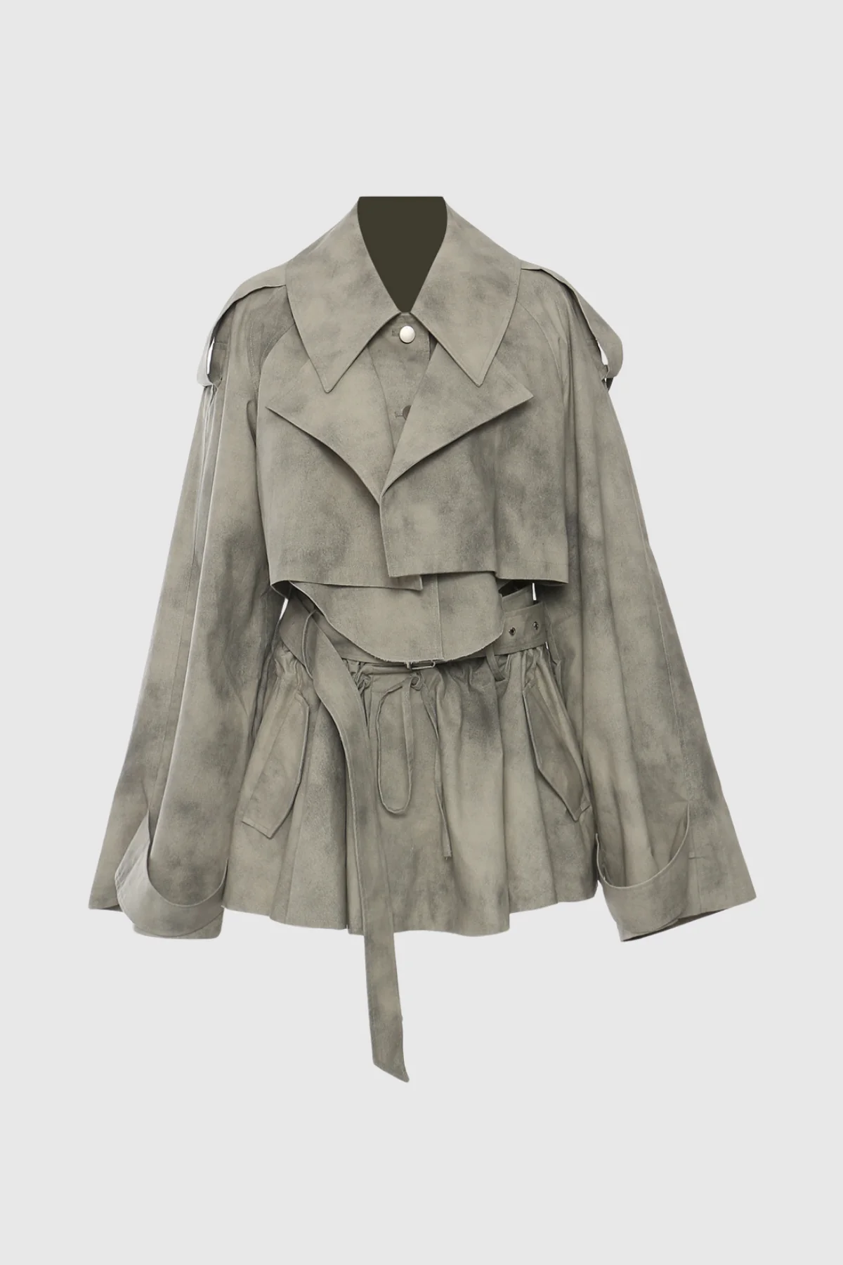 Camouflage Print Deconstruct Skirt Set