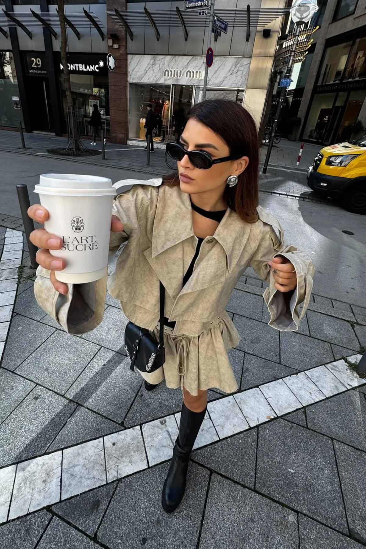 Camouflage Print Deconstruct Skirt Set