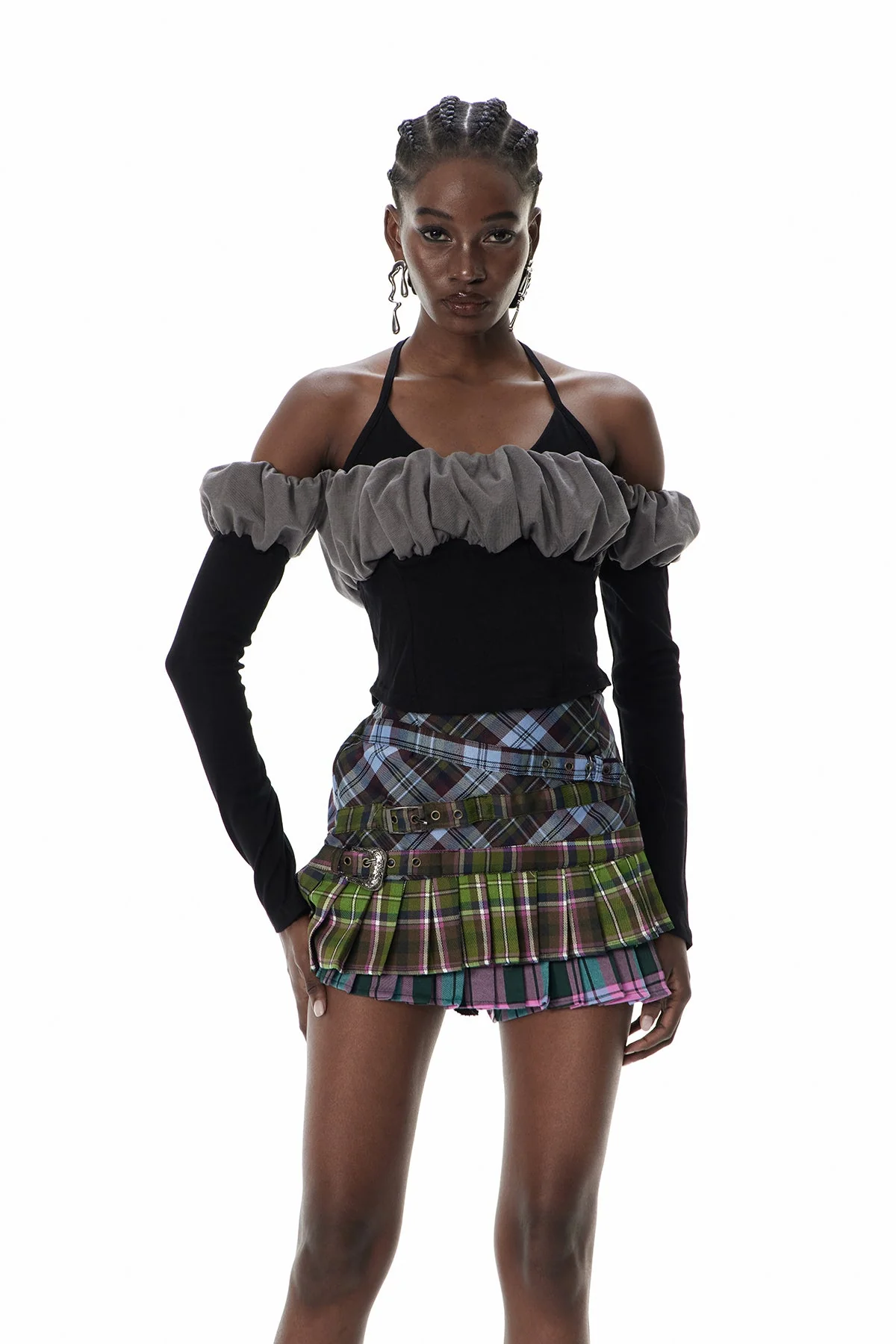 Black Off Shoulder Top for Elegant Silhouettes