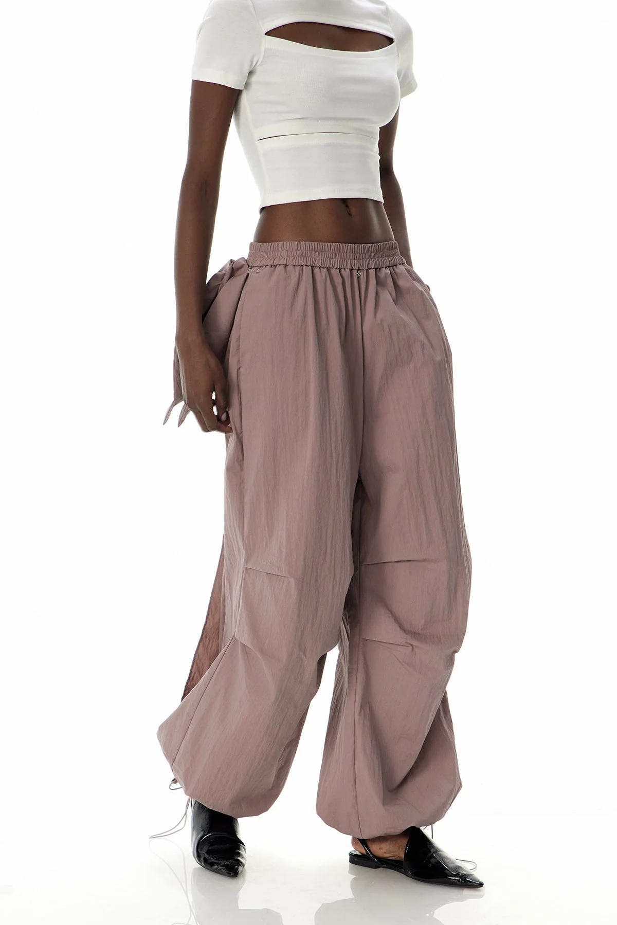 Pink Wide Leg Bow Pants for Stylish Comfort
