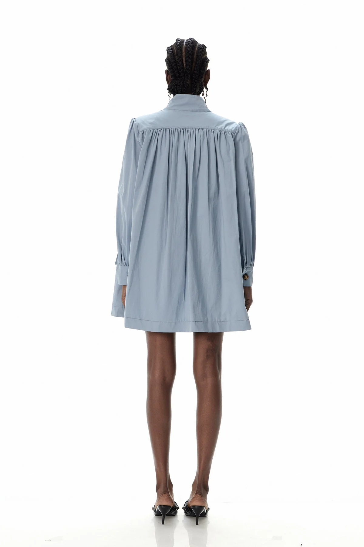 Modern Ruched Jacket in Blue | Tailored Fit & Versatile Style