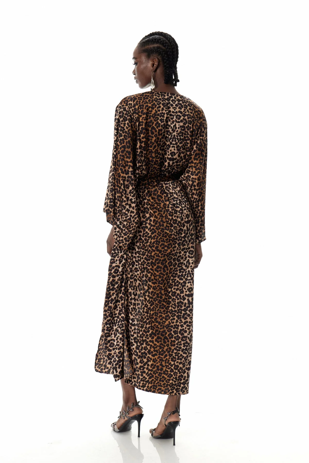 Leopard Three-Piece Brown Pants Set