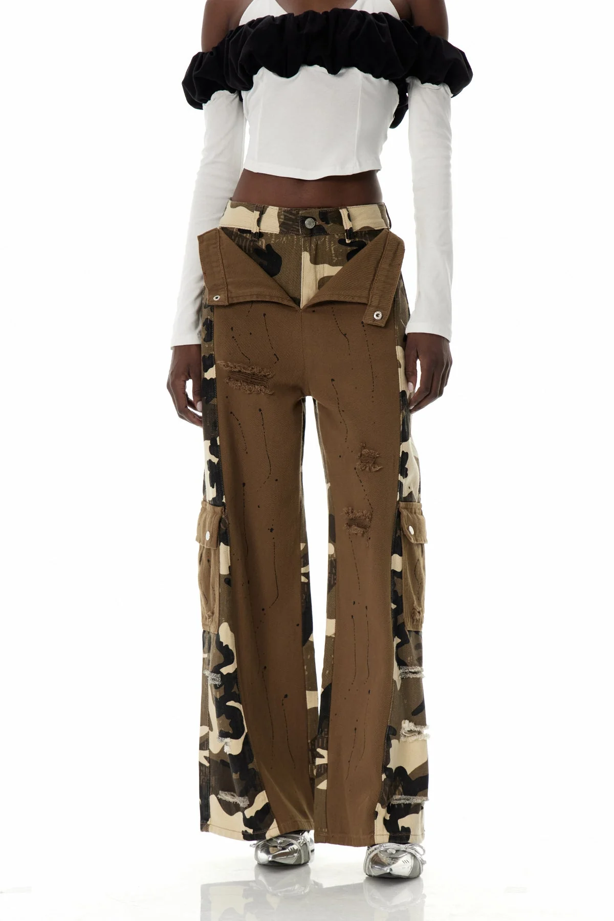 Camouflage Cargo Jeans for Urban Adventures