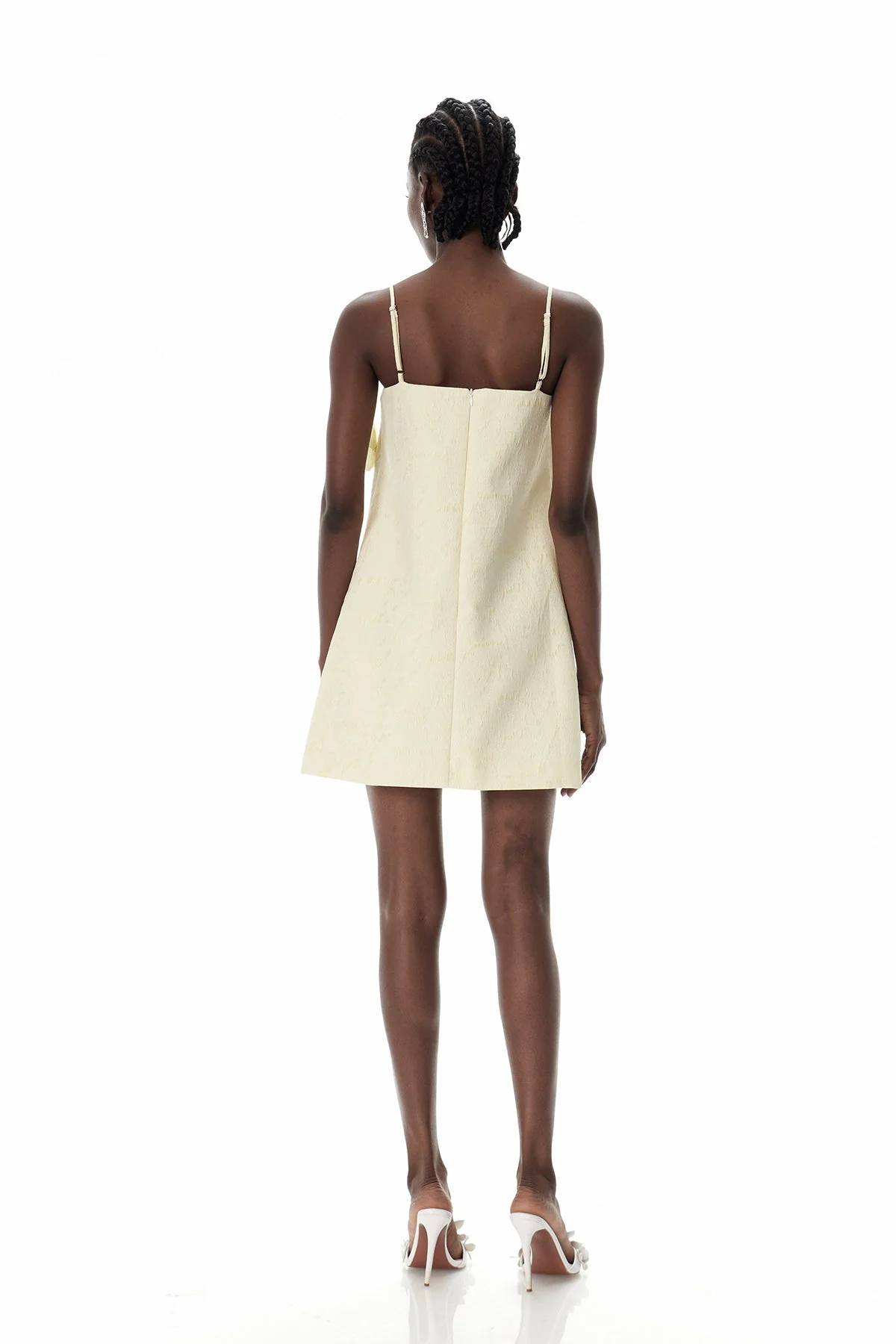 Delicate Floral Spaghetti Strap Mini Dress - Youthful & Elegant