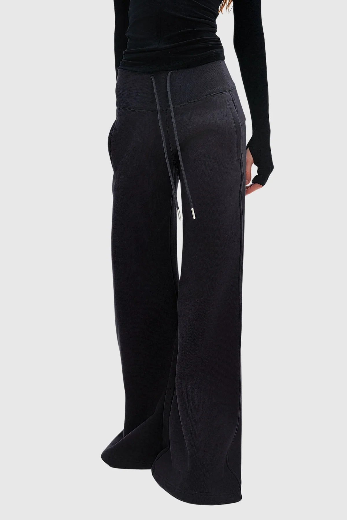 Classic Black Straight-Fit Pants