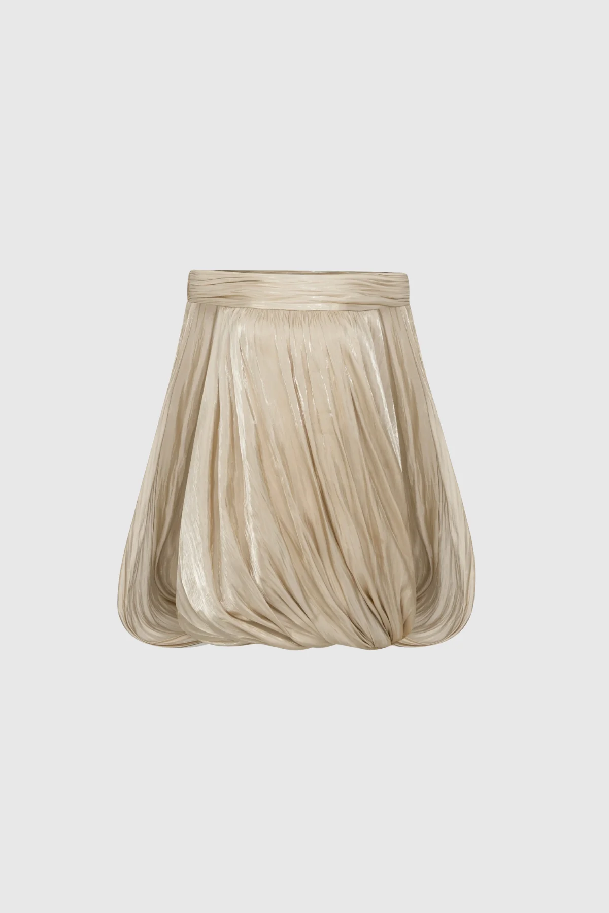 Apricot Off Shoulder Ruched Mini Dress - Elegant Modern Style