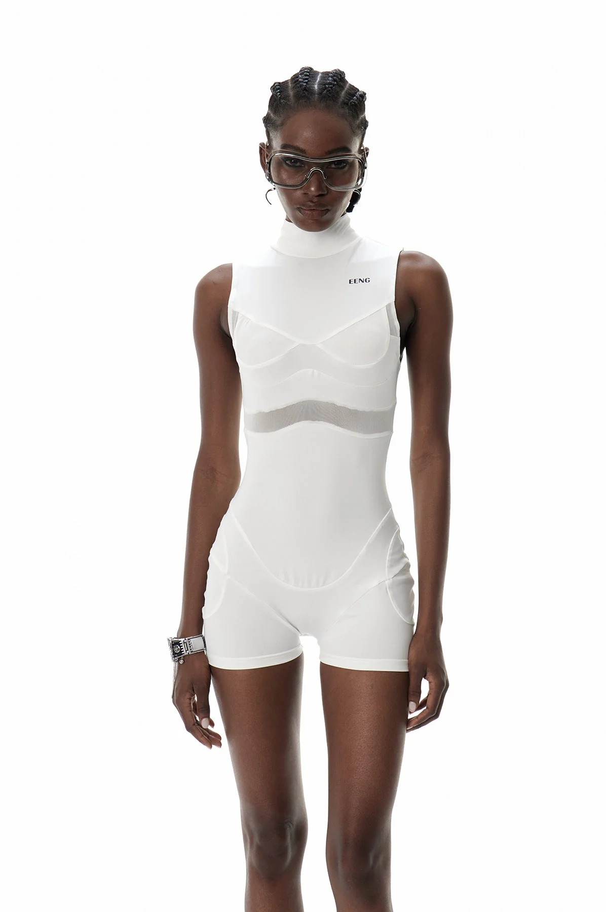 White Sleeveless Jumpsuit for Women - Urban Edge Style