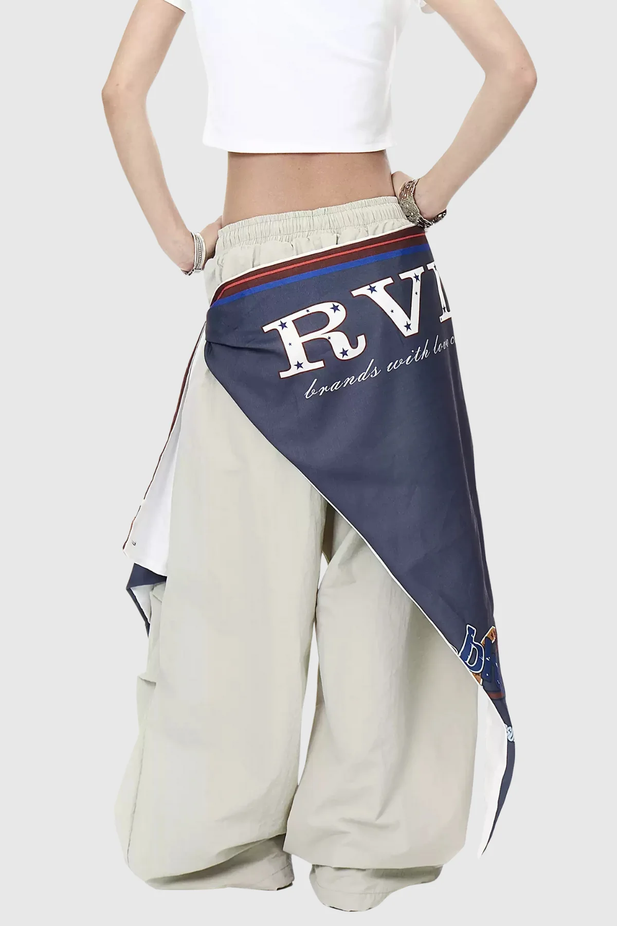 Apricot Ruch Print Wide Leg Pants - Stylish & Comfortable