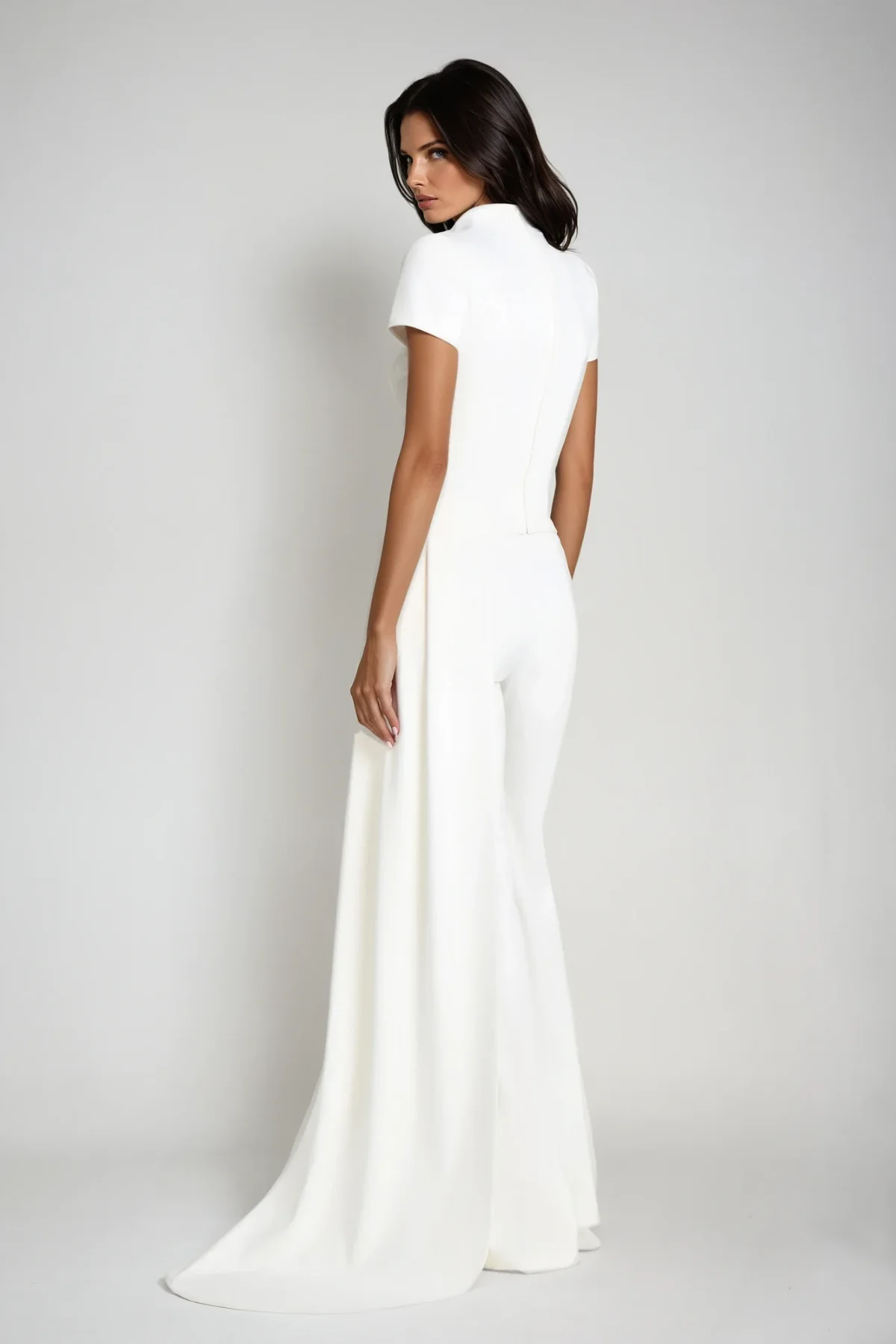 White Deconstruct Fringe Pants Set - Chic Modern Style