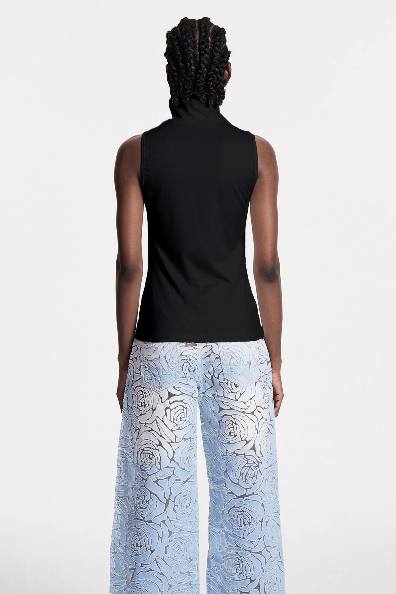 Sleek Black Sleeveless Top