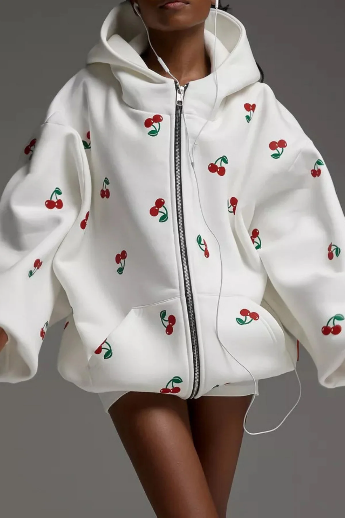 Hooded Printed Jacket for Stylish Outdoor Comfort