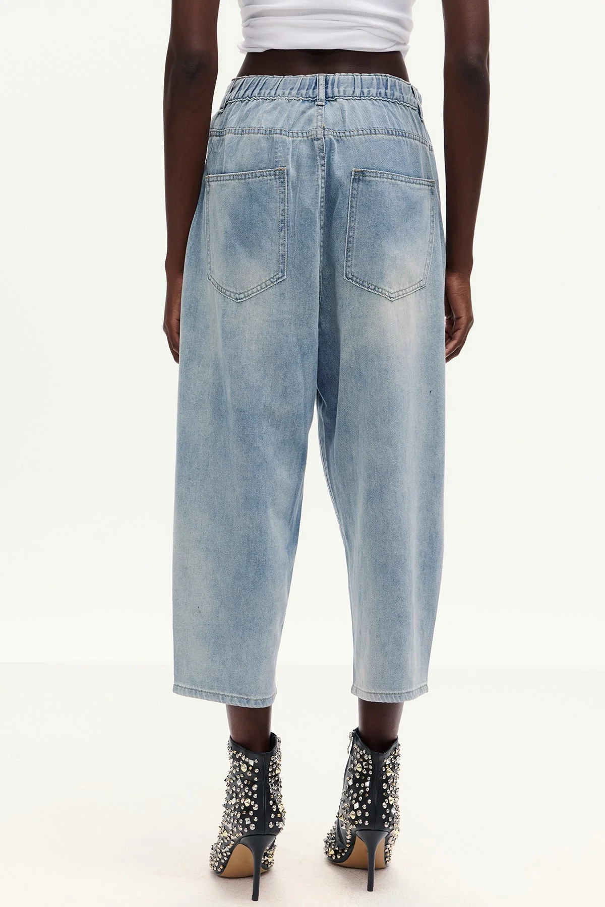 Floral Cutout Denim Jeans