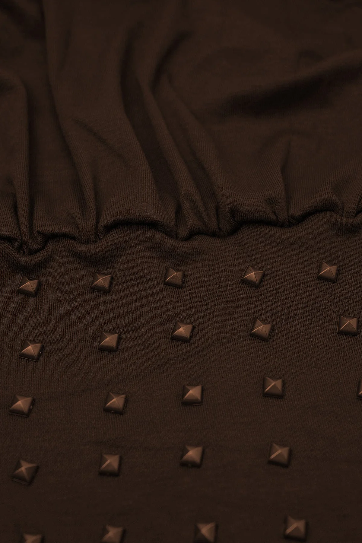 Elegant Halter Neck Ruched Mini Dress in Brown