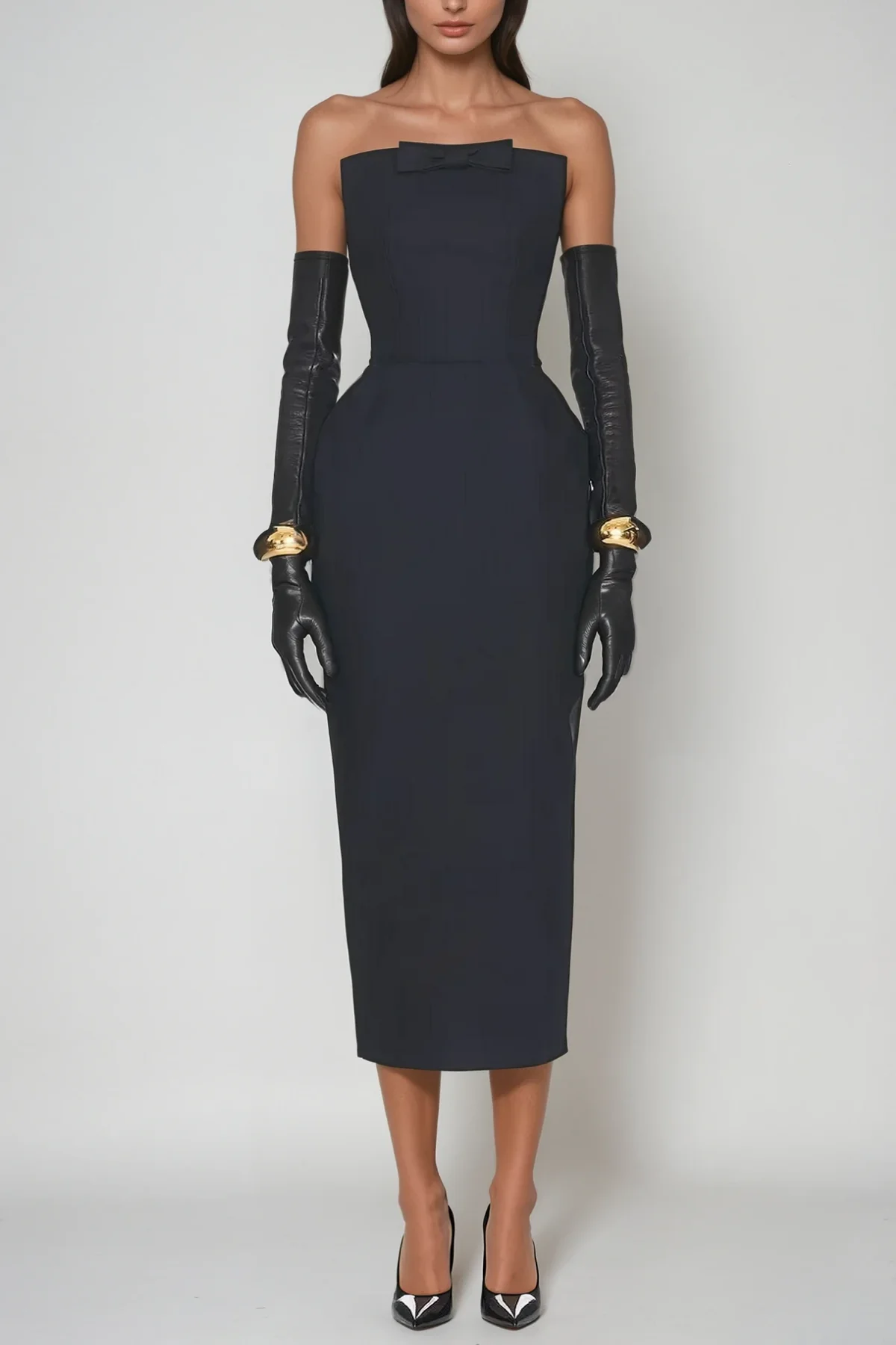 Black Strapless Maxi Dress - Elegant & Timeless Style