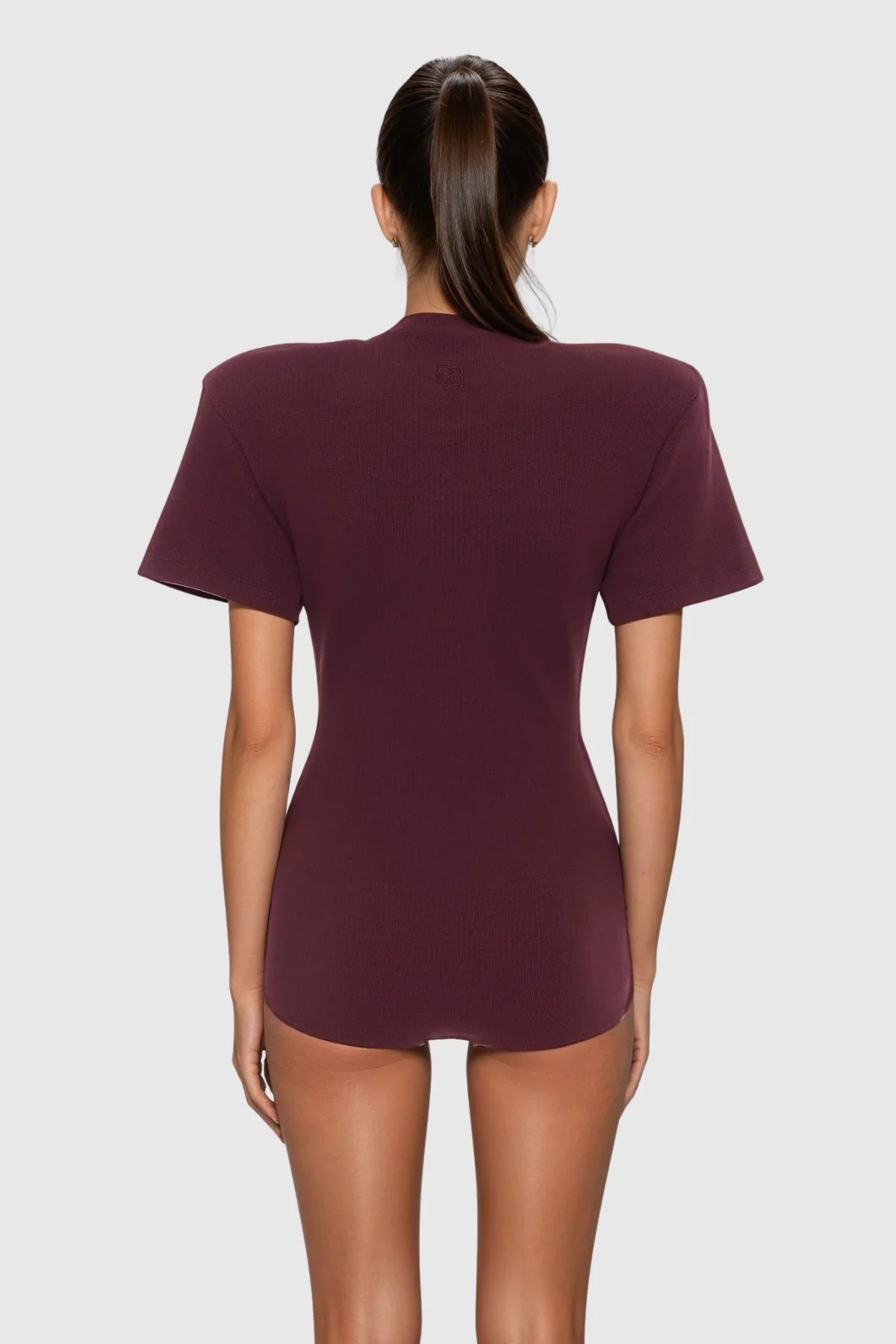 Red Bodycon Short Sleeve Romper