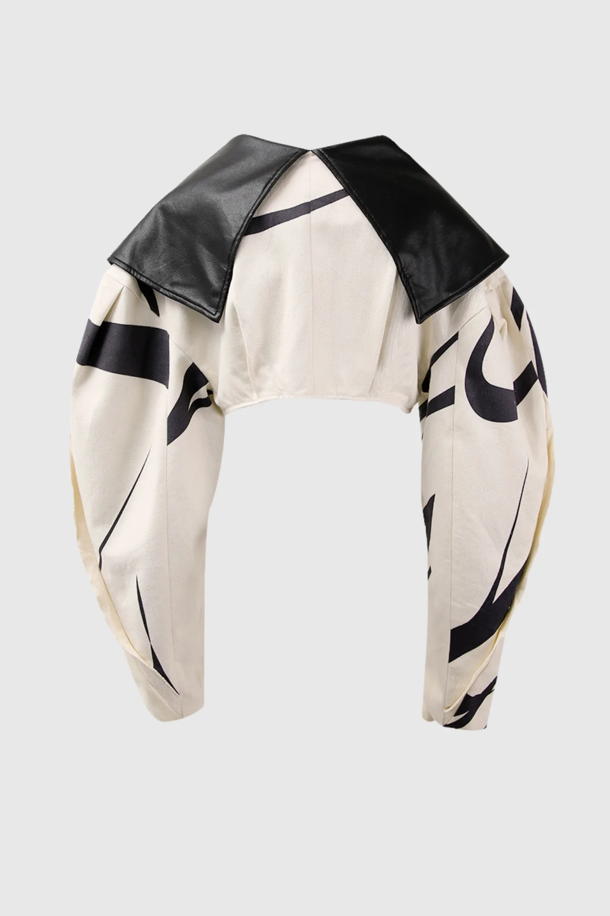 White Striped Leather Jacket for Stylish Outfits