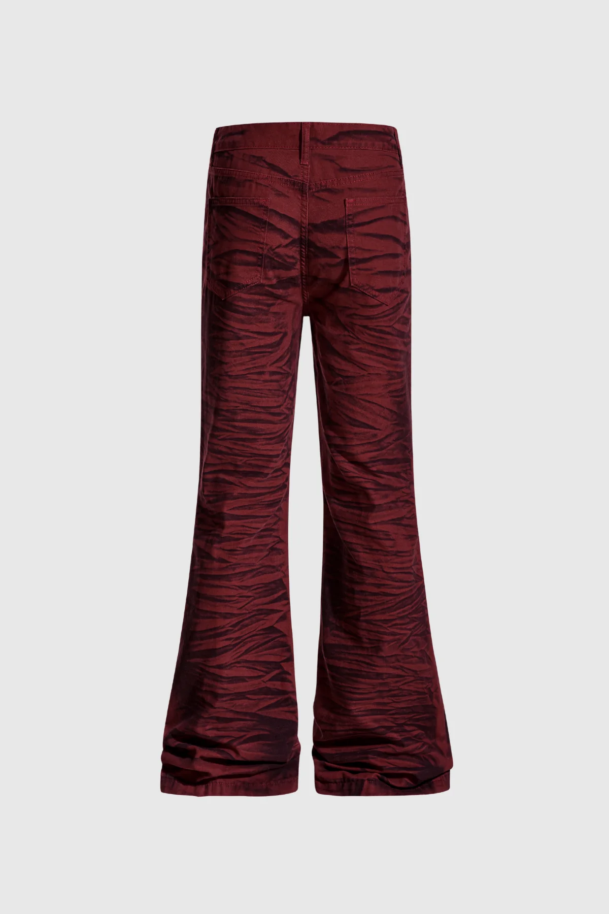 Red Printed Bootcut Jeans for Stylish Looks