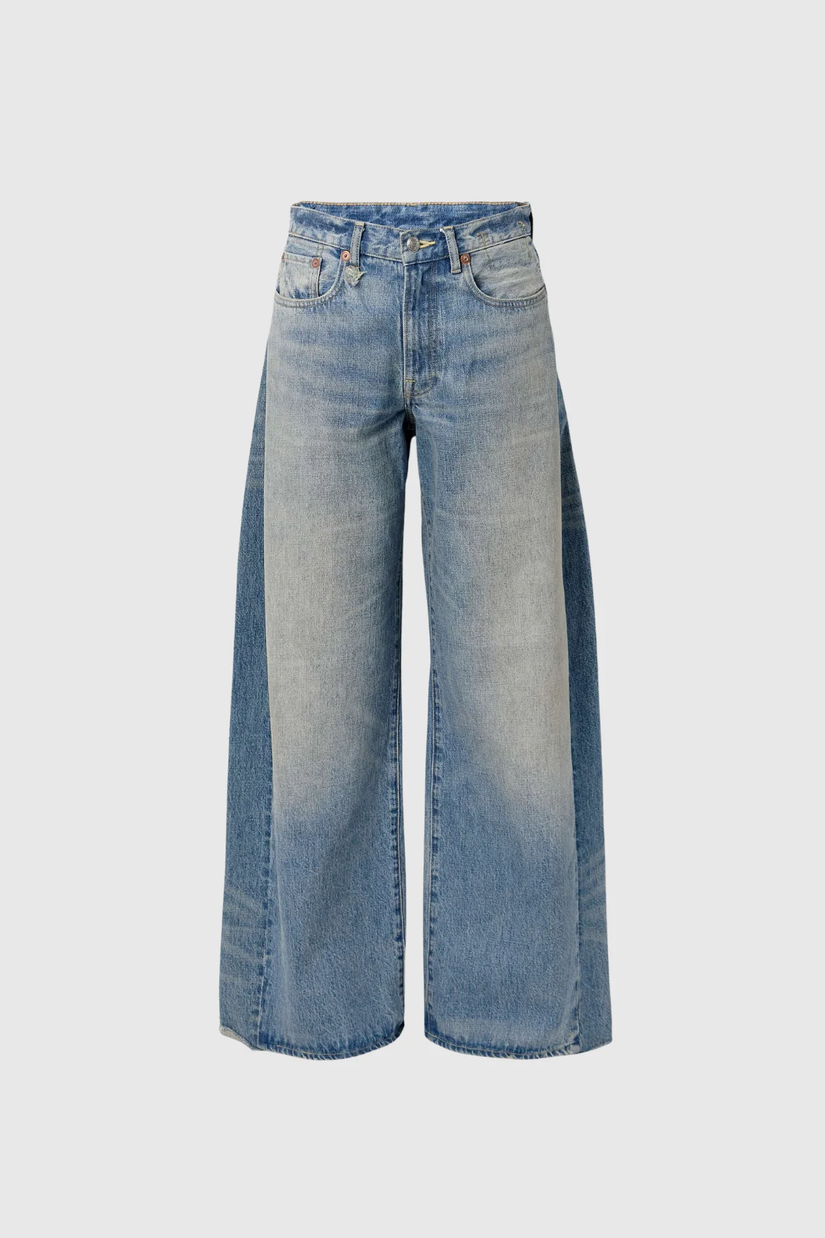 Bleached Wide Leg Jeans - Distinctive Design for Fashion-Forward Statements