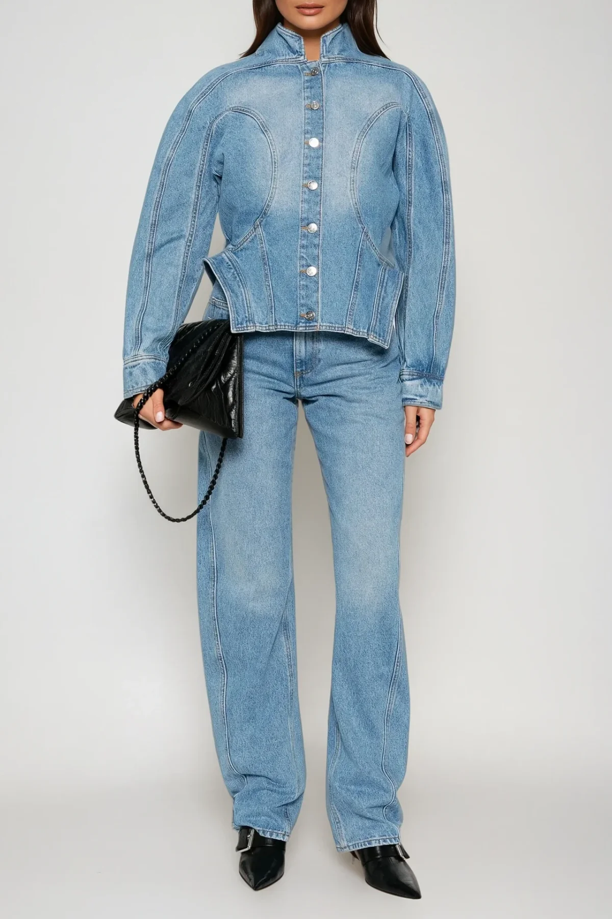 Blue Denim Pants Set for a Stylish Urban Wardrobe