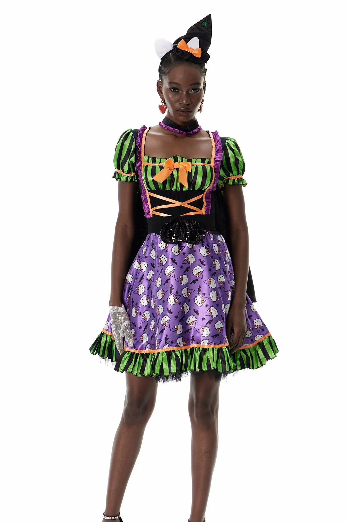 Striped Mini Dress in Purple | Elegant & Versatile Style