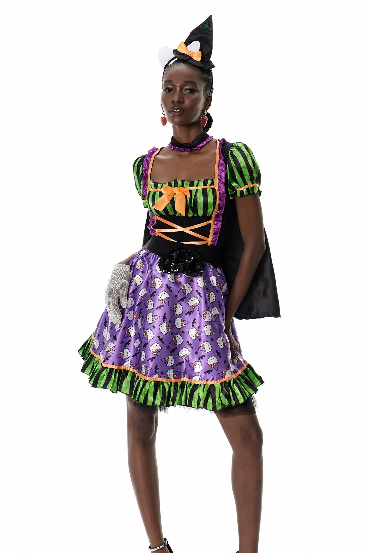 Striped Mini Dress in Purple | Elegant & Versatile Style