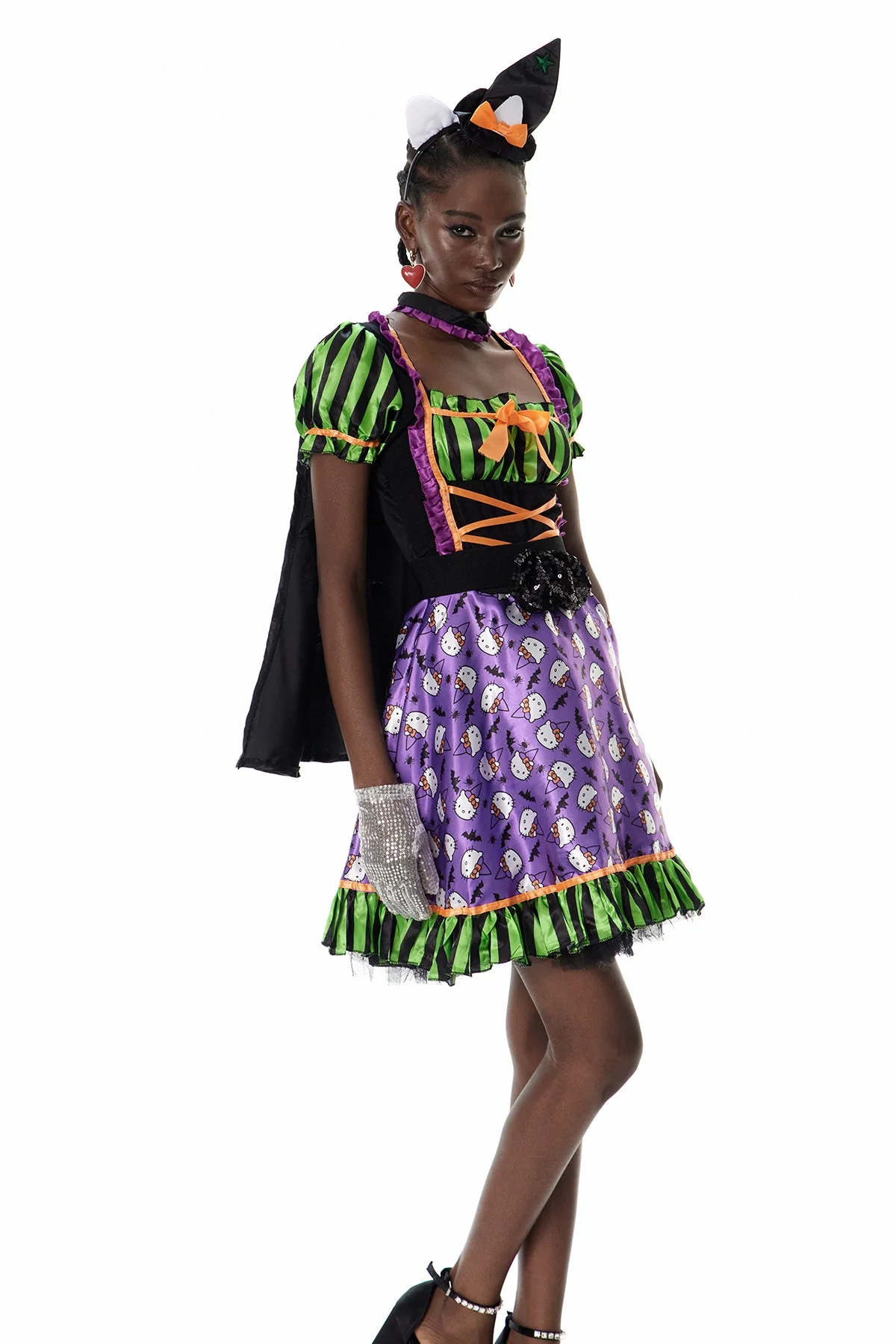 Striped Mini Dress in Purple | Elegant & Versatile Style