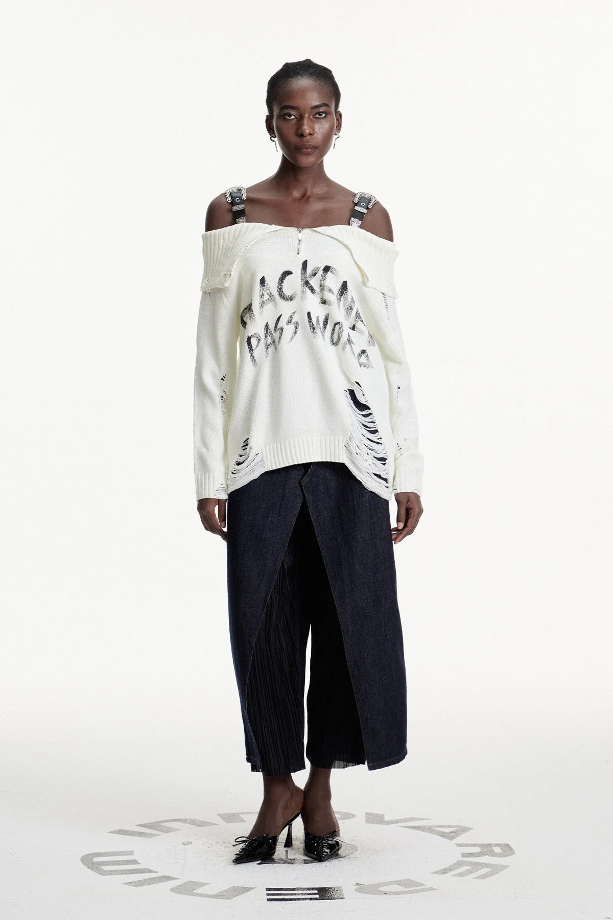 White Fringe Knit Off Shoulder Top - Comfort & Style