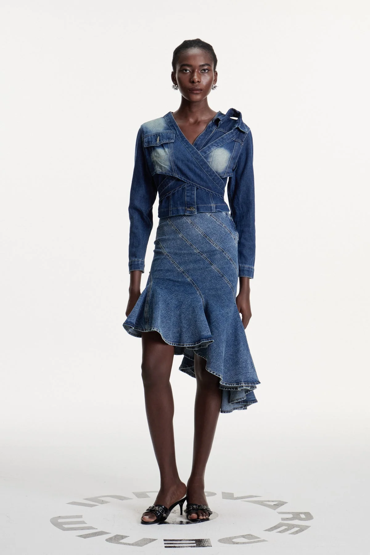 Luxury Lace Up Cross Jacket - Elegant Design