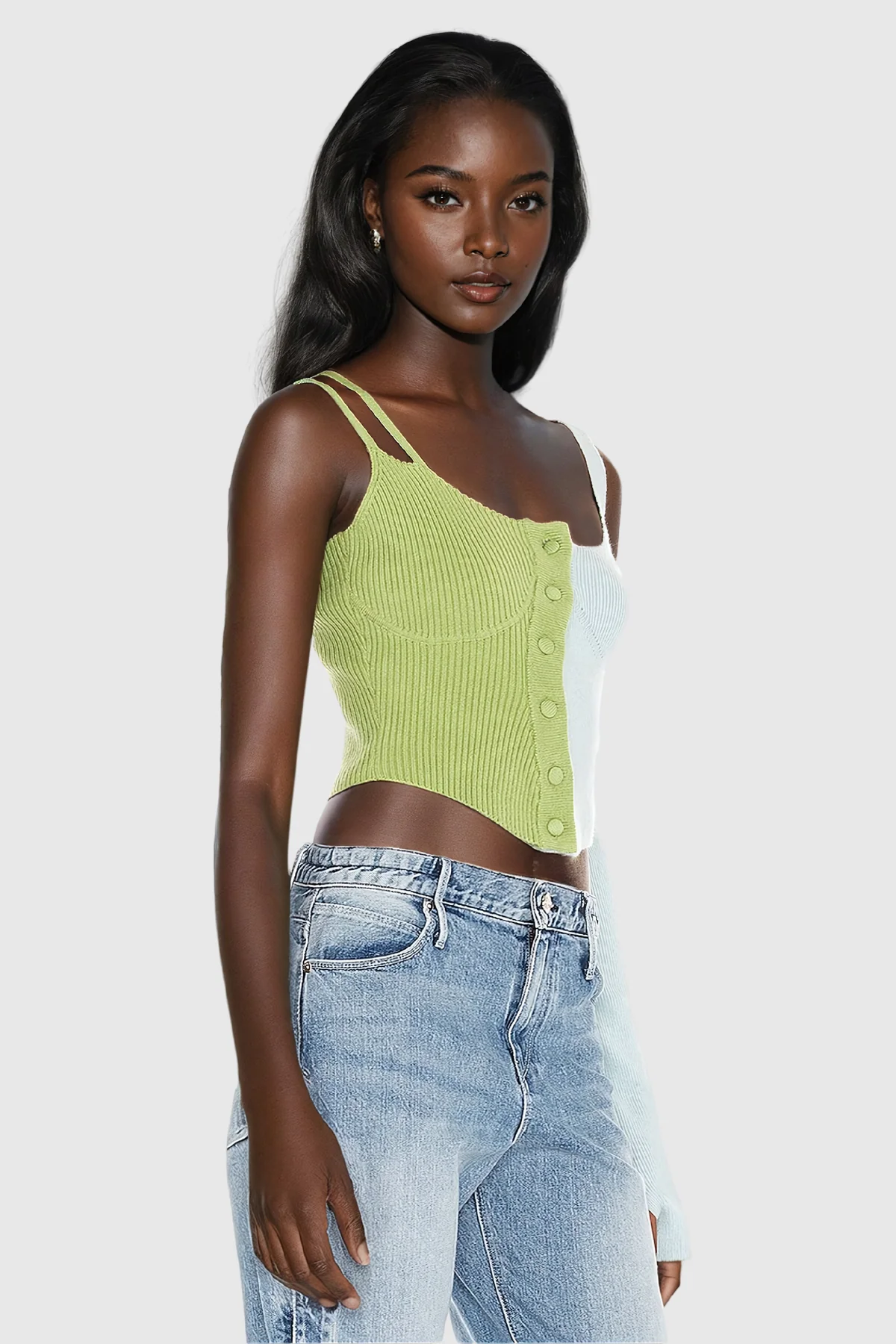 Stylish Asymmetric Knit Top for Women