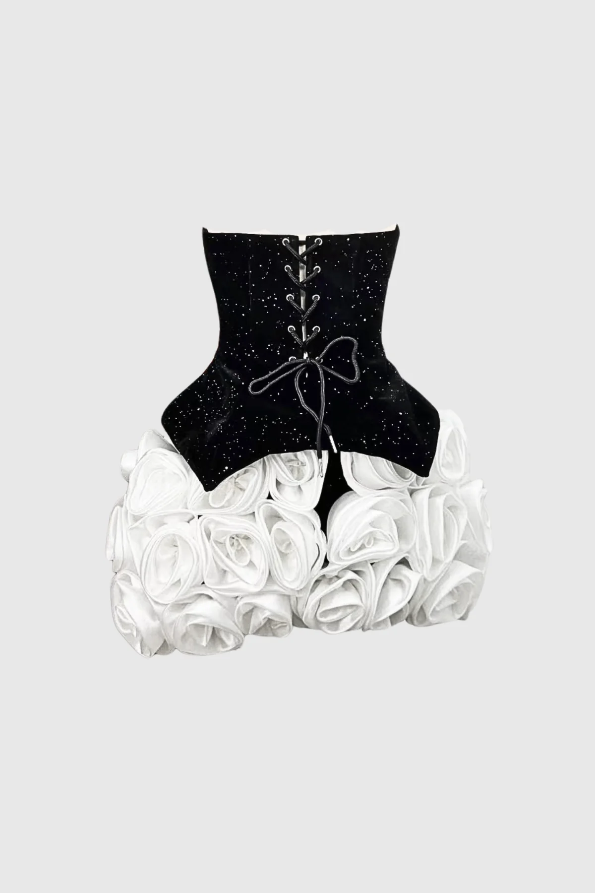 Floral Print Mini Skirt White Feminine Style