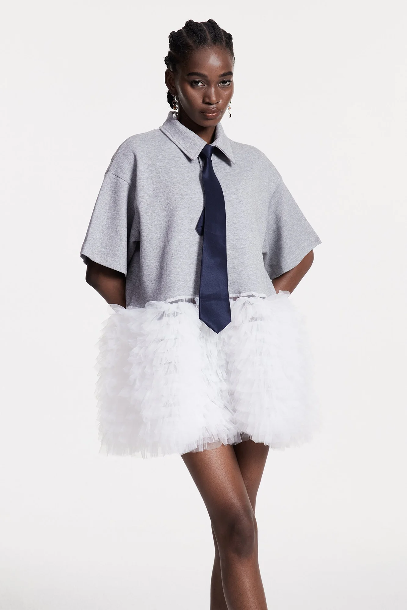 Mesh Ruched Top - Modern Comfort and Style