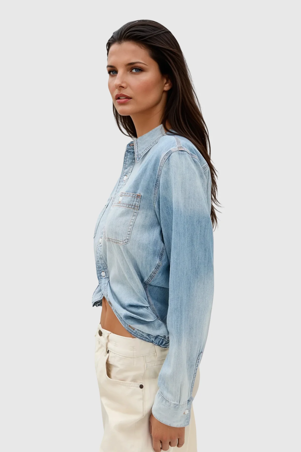 Denim Structured Jacket for Women - Dagmar Ruch Design
