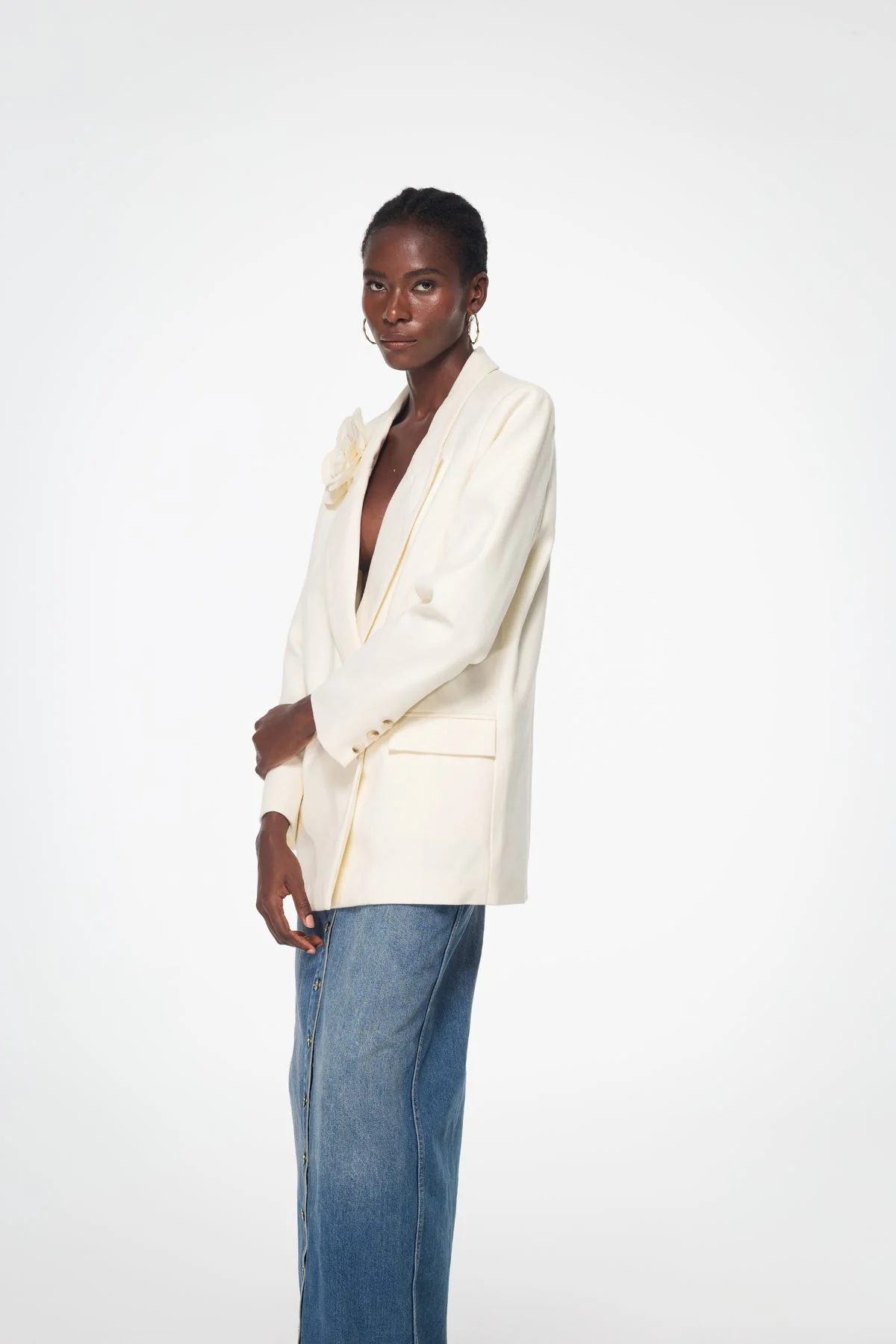 Floral Print Blazer for Women