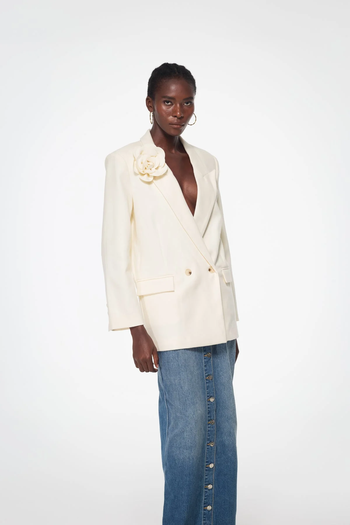 Floral Print Blazer for Women