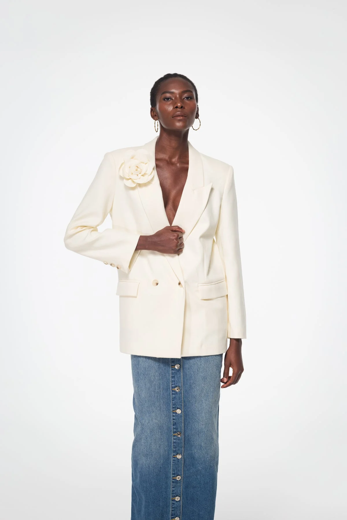 Floral Print Blazer for Women