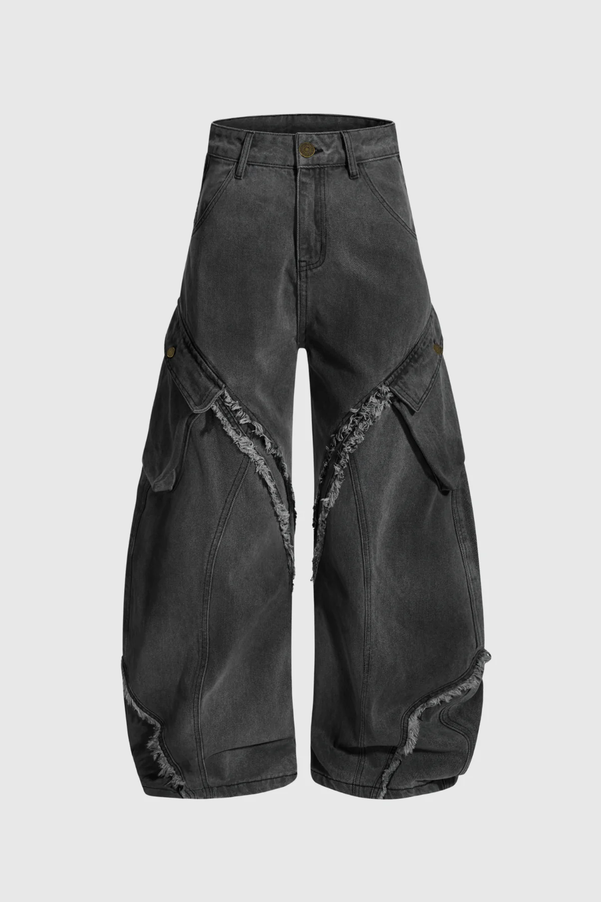 Cargo Baggy Jeans in Black | Urban Edge Style