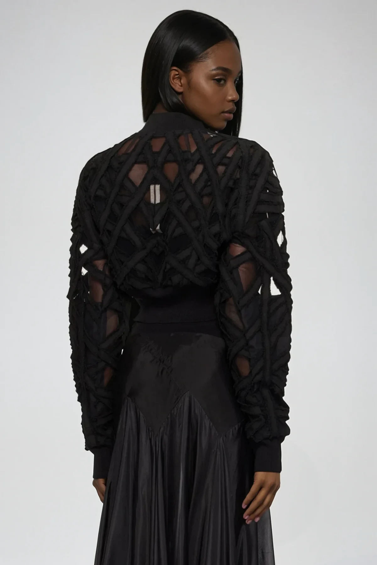 Cutout Structured Jacket in Clarette