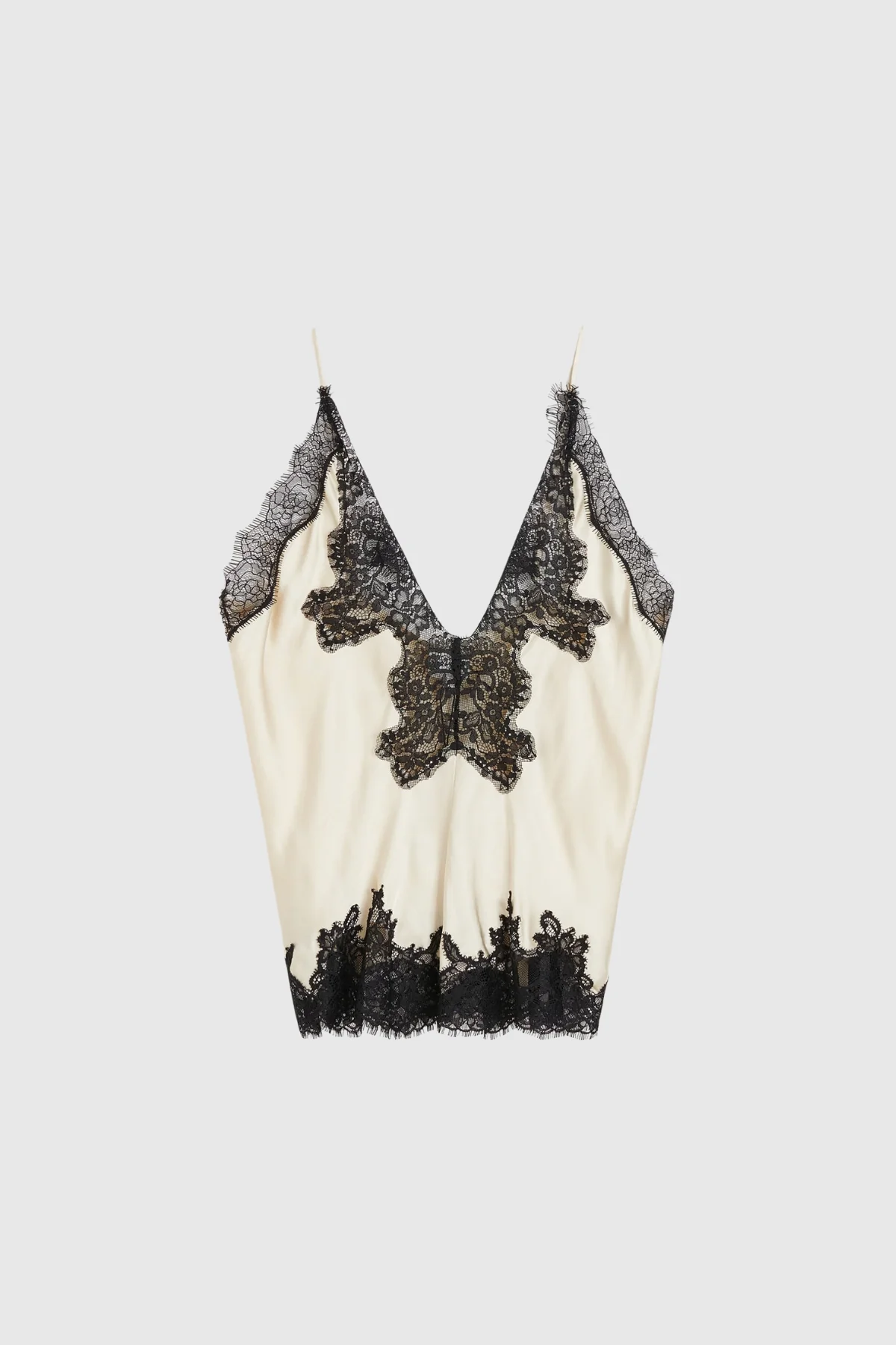 Apricot Lace Satin Top - Luxurious Stylish Comfort