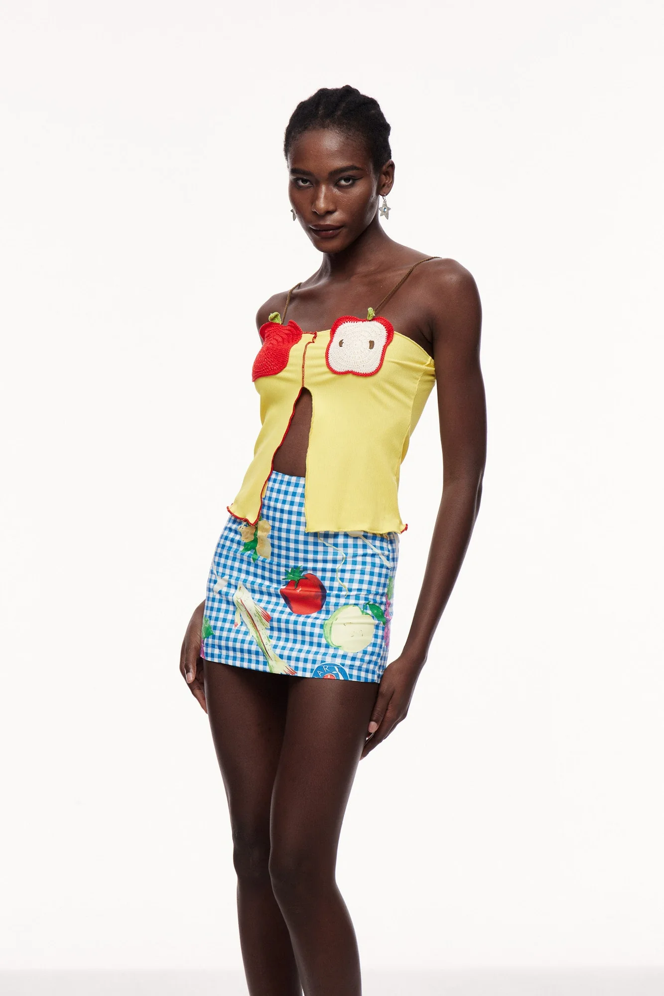 Yellow Split Knit Top Sweater - Sophisticated Comfort Style