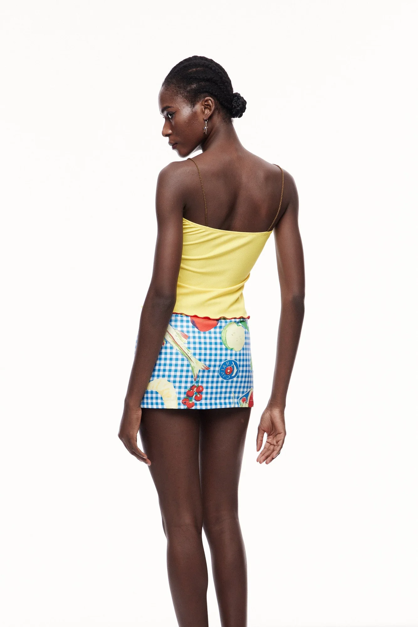 Yellow Split Knit Top Sweater - Sophisticated Comfort Style